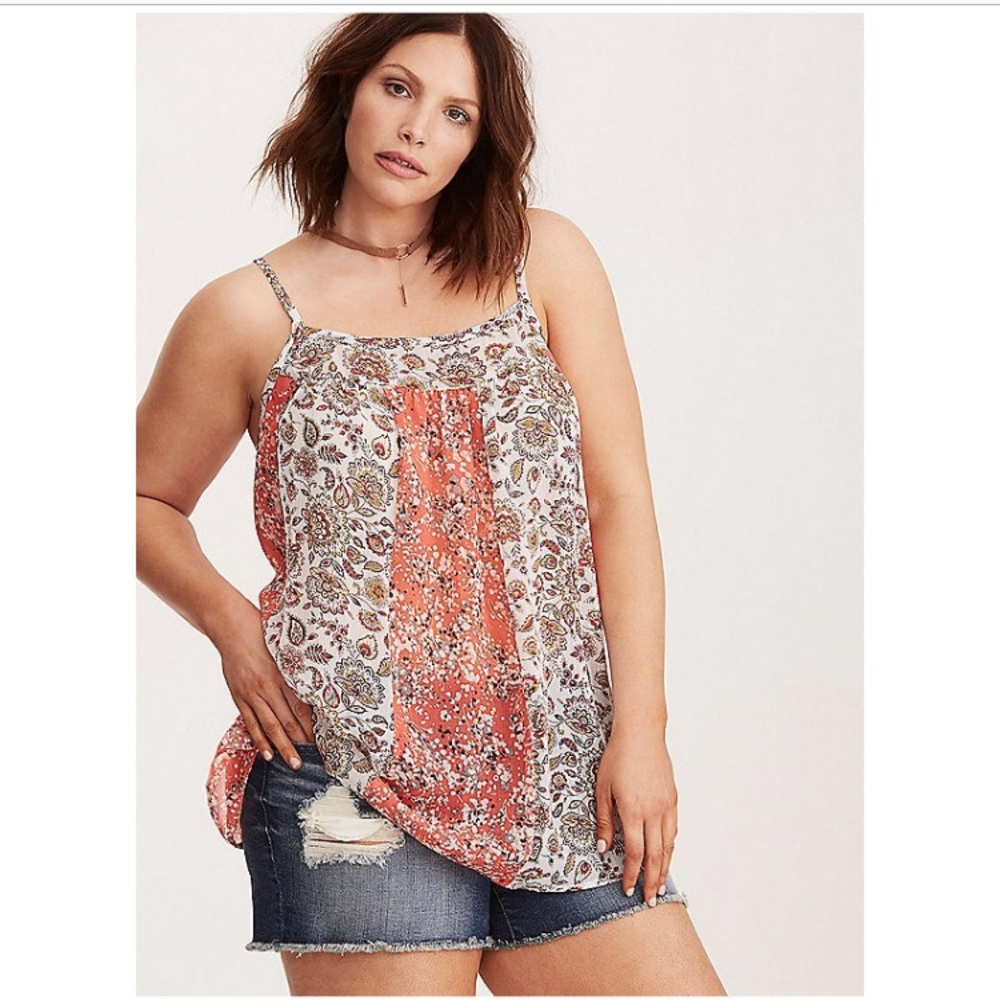 Multi Print Chiffon Cami